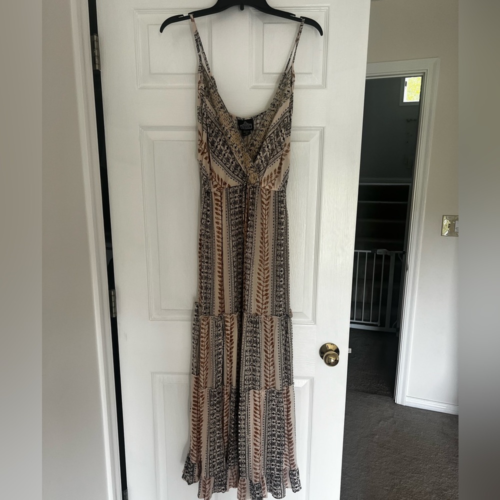 Angie’s dress with embroidery detail